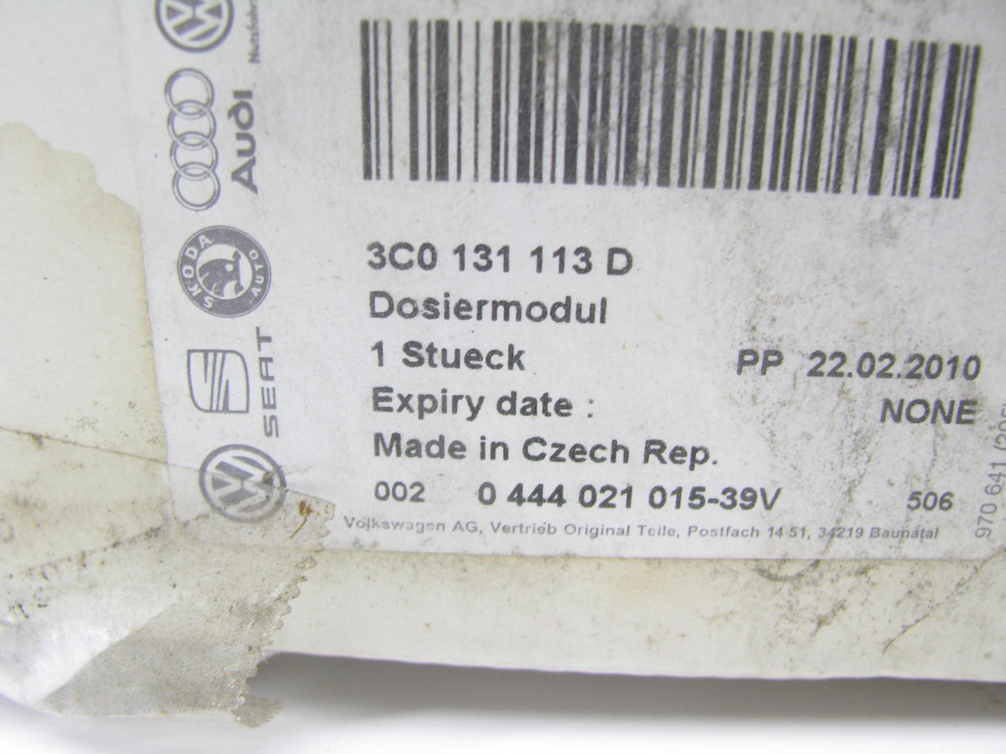 NEW GENUINE OEM VW Audi 3C0131113D Diesel Exhaust Fluid DEF Injector