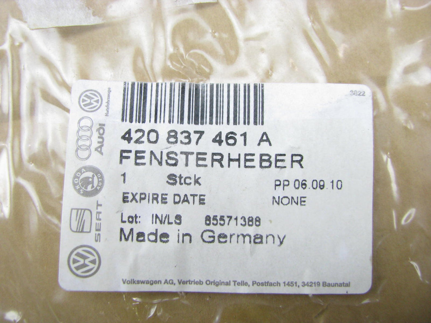 NEW GENUINE Front Left Side Window Regulator OEM For 2012-15 Audi R8 420837461A