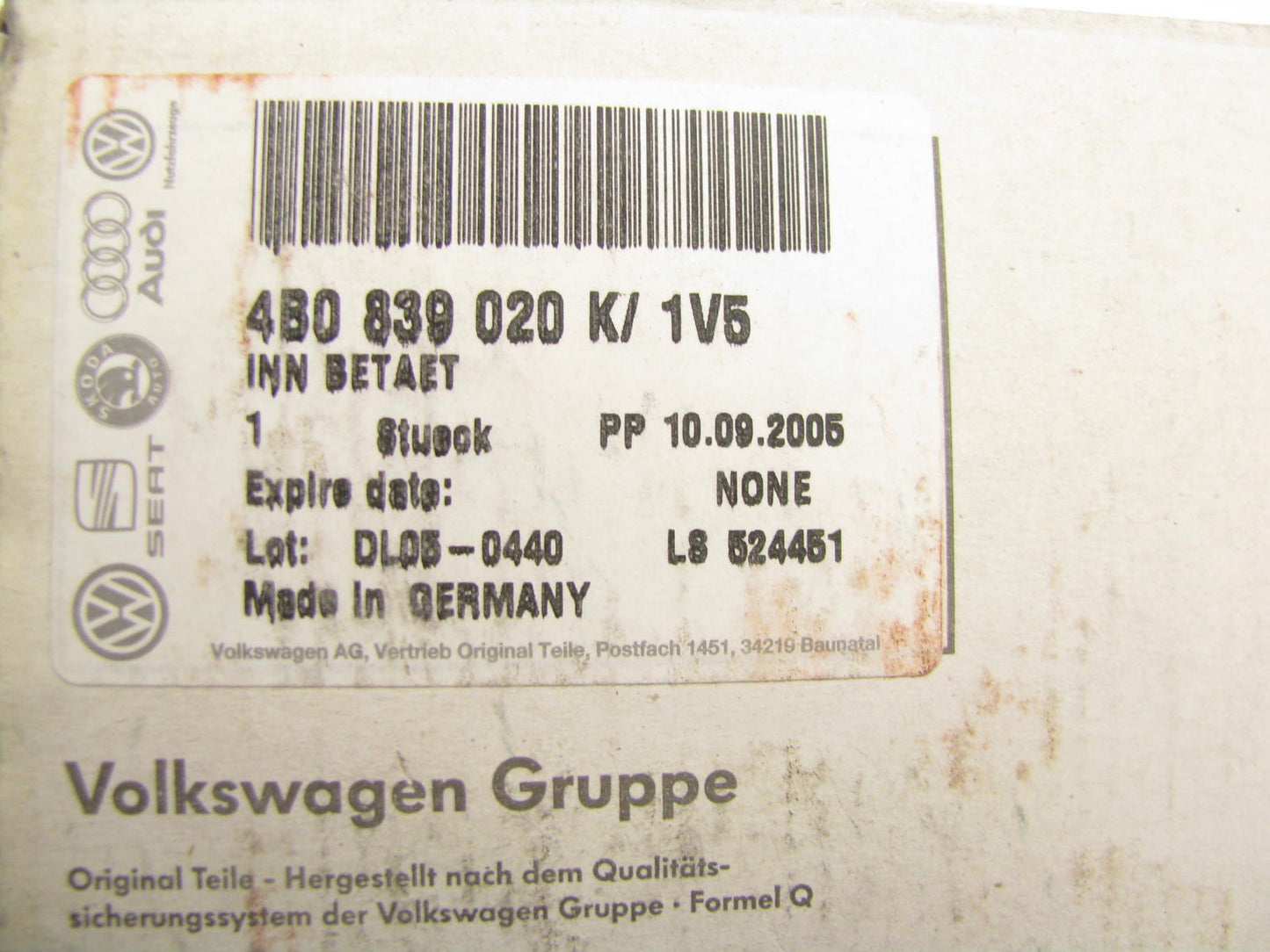 NEW OEM Audi 4B0839020K1V5 Rear Right Interior Door Handle 02-05 Allroad Quattro