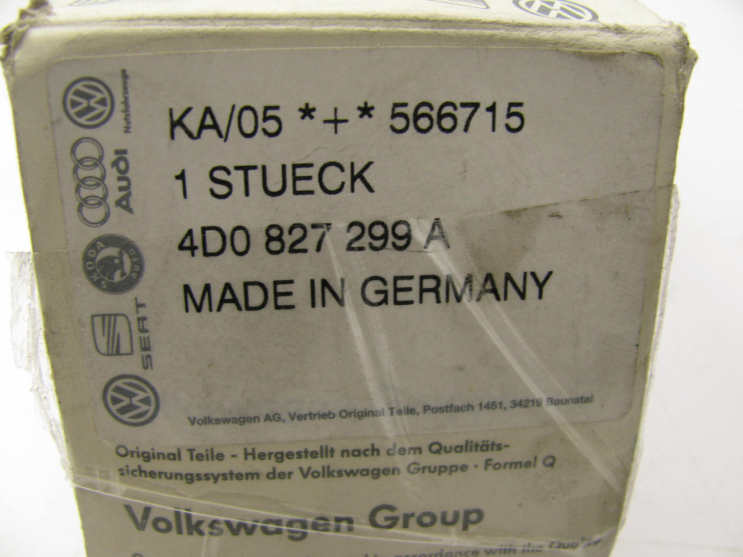 NEW GENUINE OEM Vw Audi 4D0827299A Left Trunk Lid Hinge 97-03 Audi A8, 01-03 S8