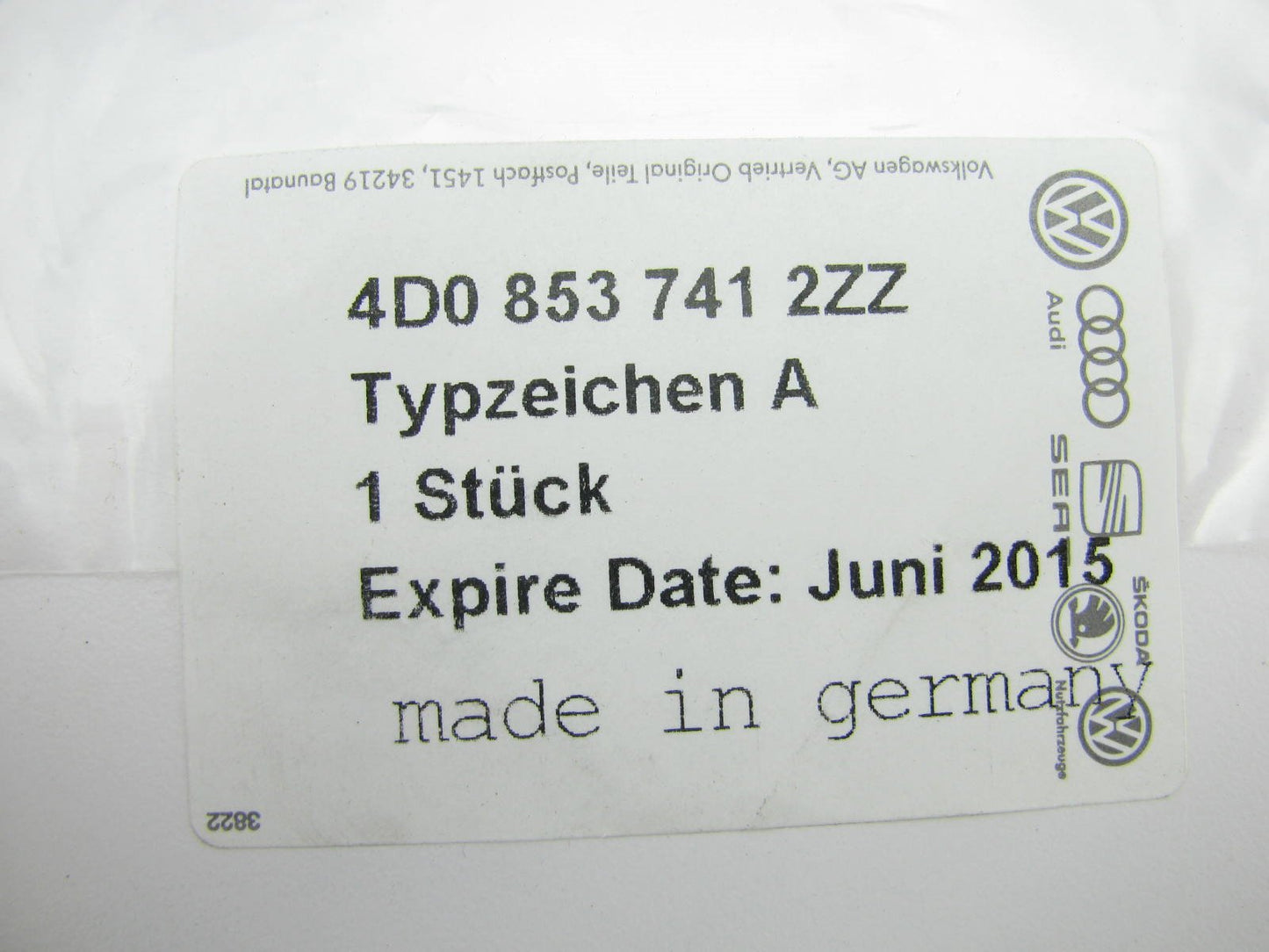 New Genuine *A* Trunk Deck Lid Emblem OEM For 96-01 Audi A4 Quattro 4D08537412ZZ