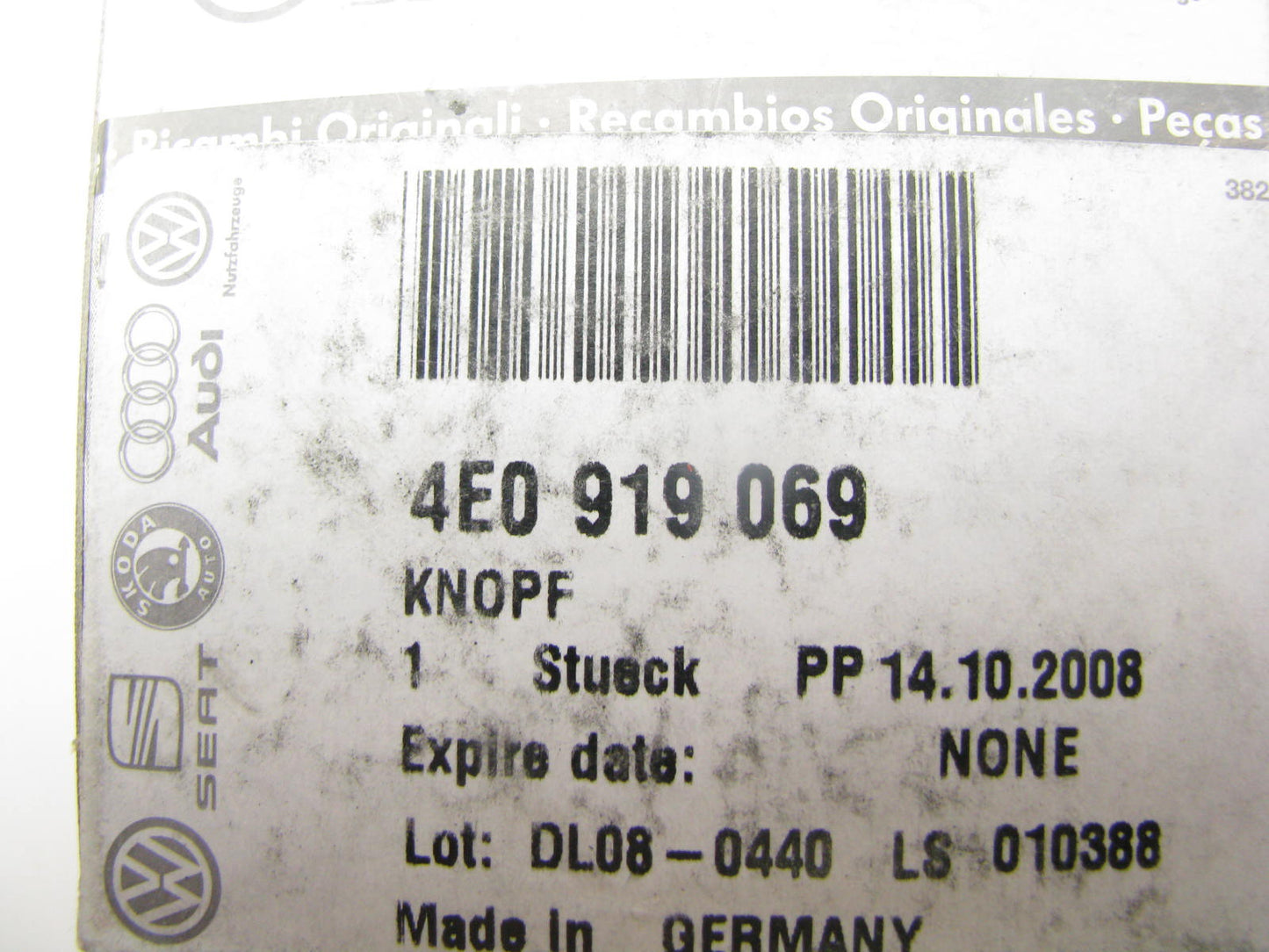 NEW - OEM VW Audi 4E0919069 HVAC Heater Control Knob 2004-2005 A8 Quattro