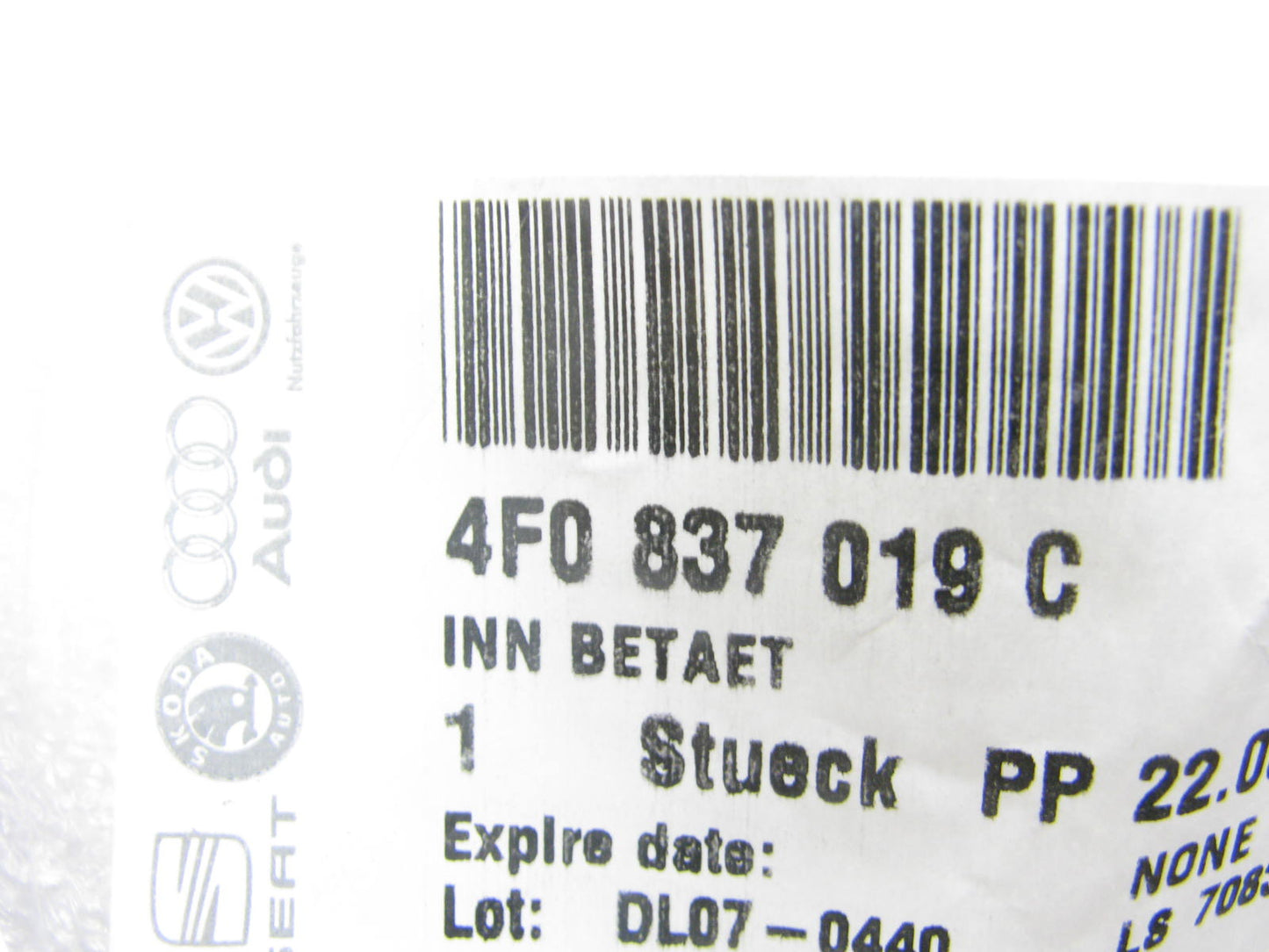 NEW - OEM Audi 4F0-837-019-C Front Left Inner Interior Door Handle