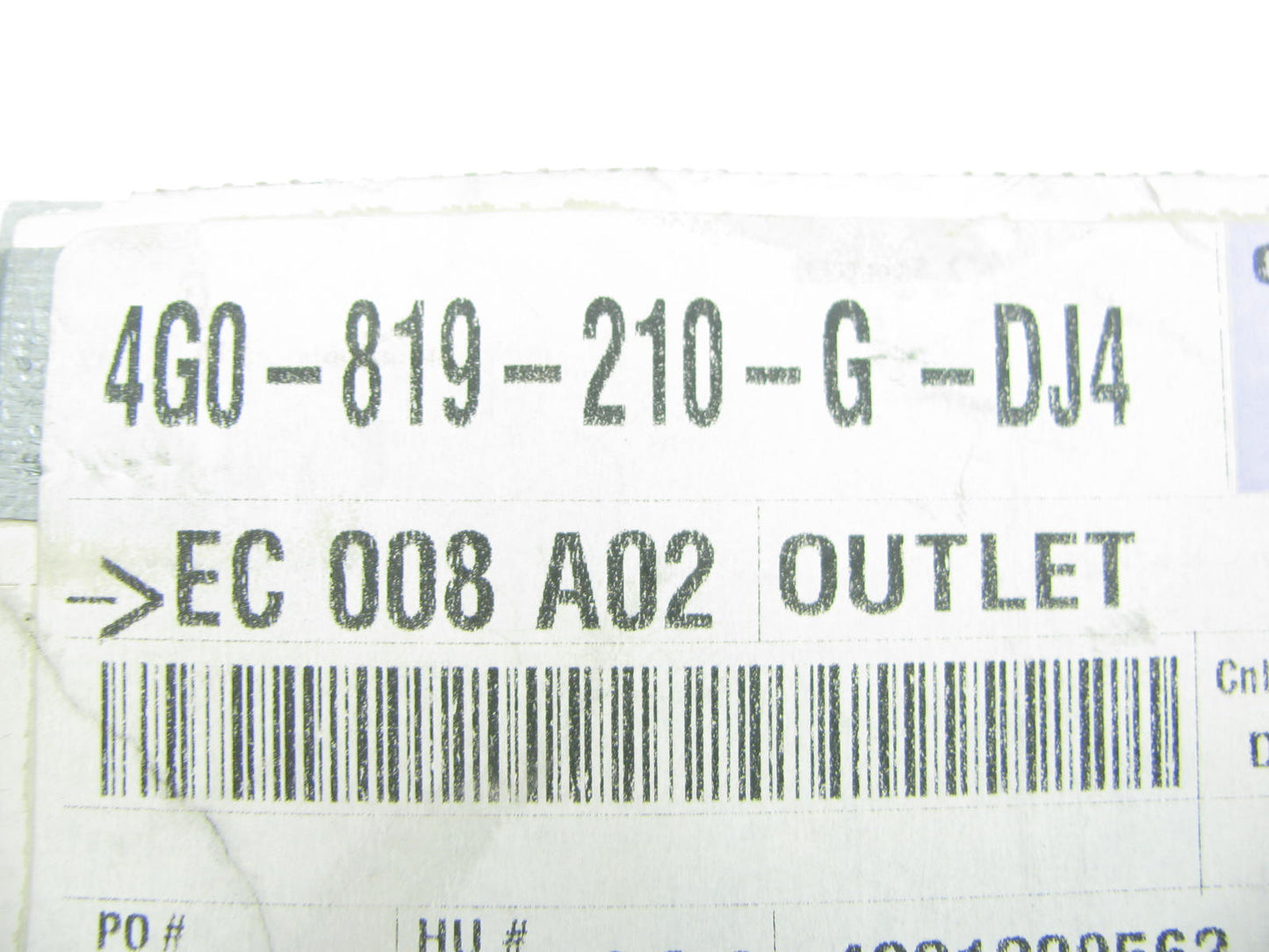 NEW - OEM VW Audi 4G0819210GDJ4 Rear Right A/C Air Vent 2013-14 A8 Quattro & S8