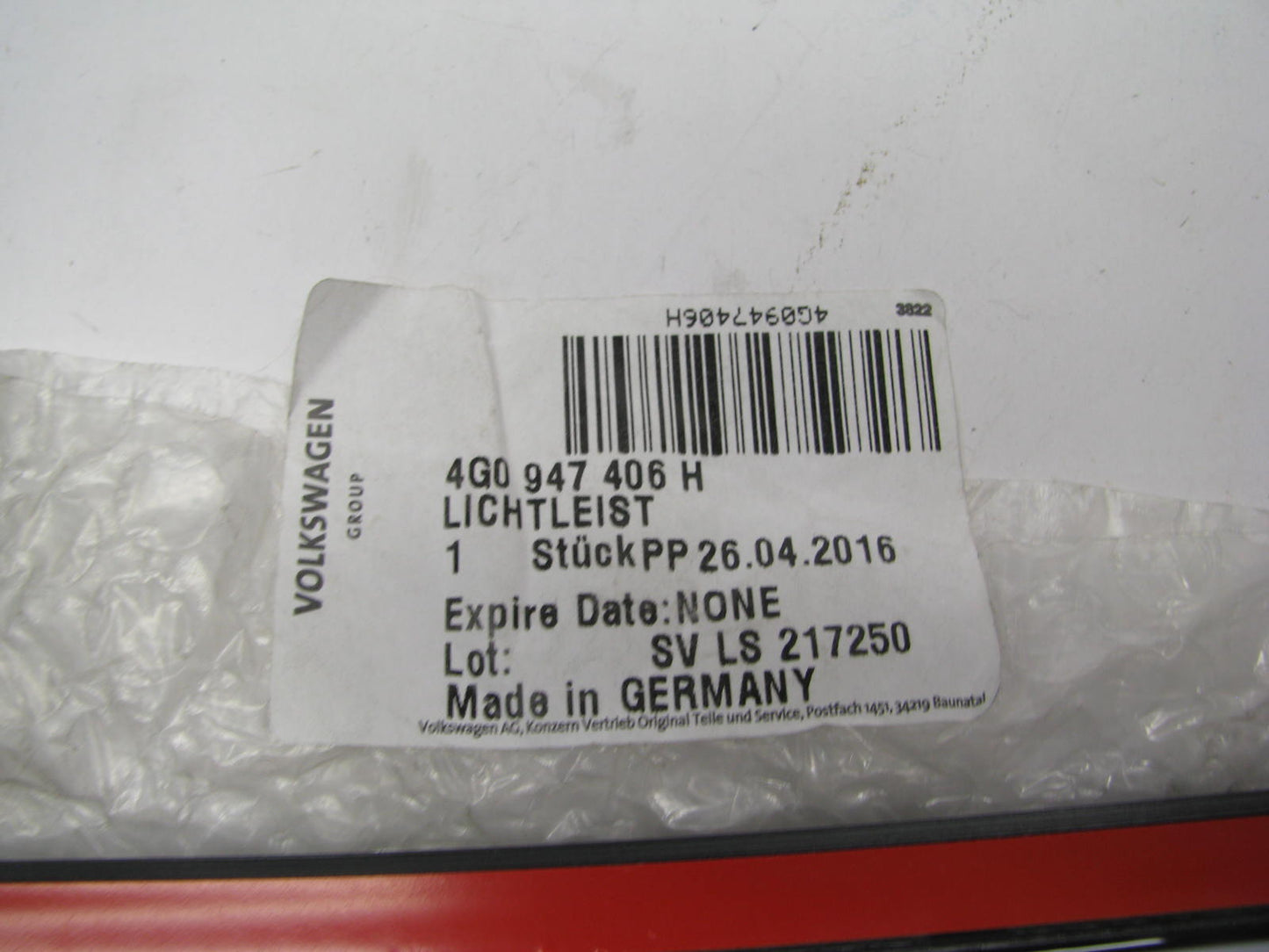 NEW OEM Front Right S-Line Door Sill Scuff Plate Illuminated 4G0947406H For Audi