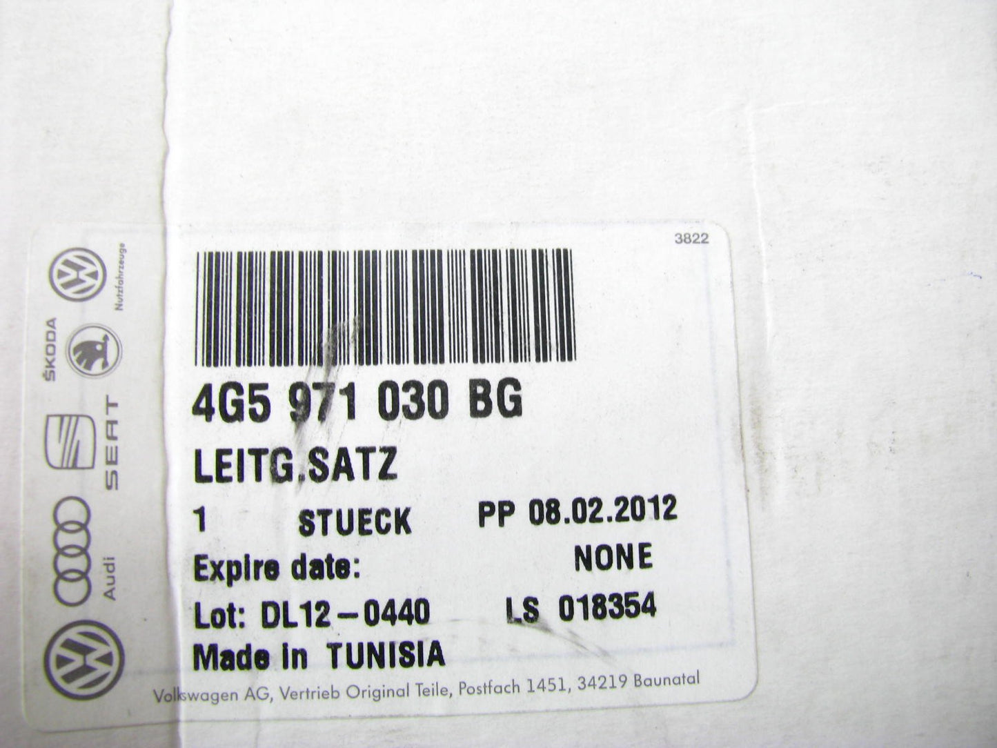 NEW Front Right Passengers Side Door Wire Wiring Harness OEM Audi 4G5971030BG