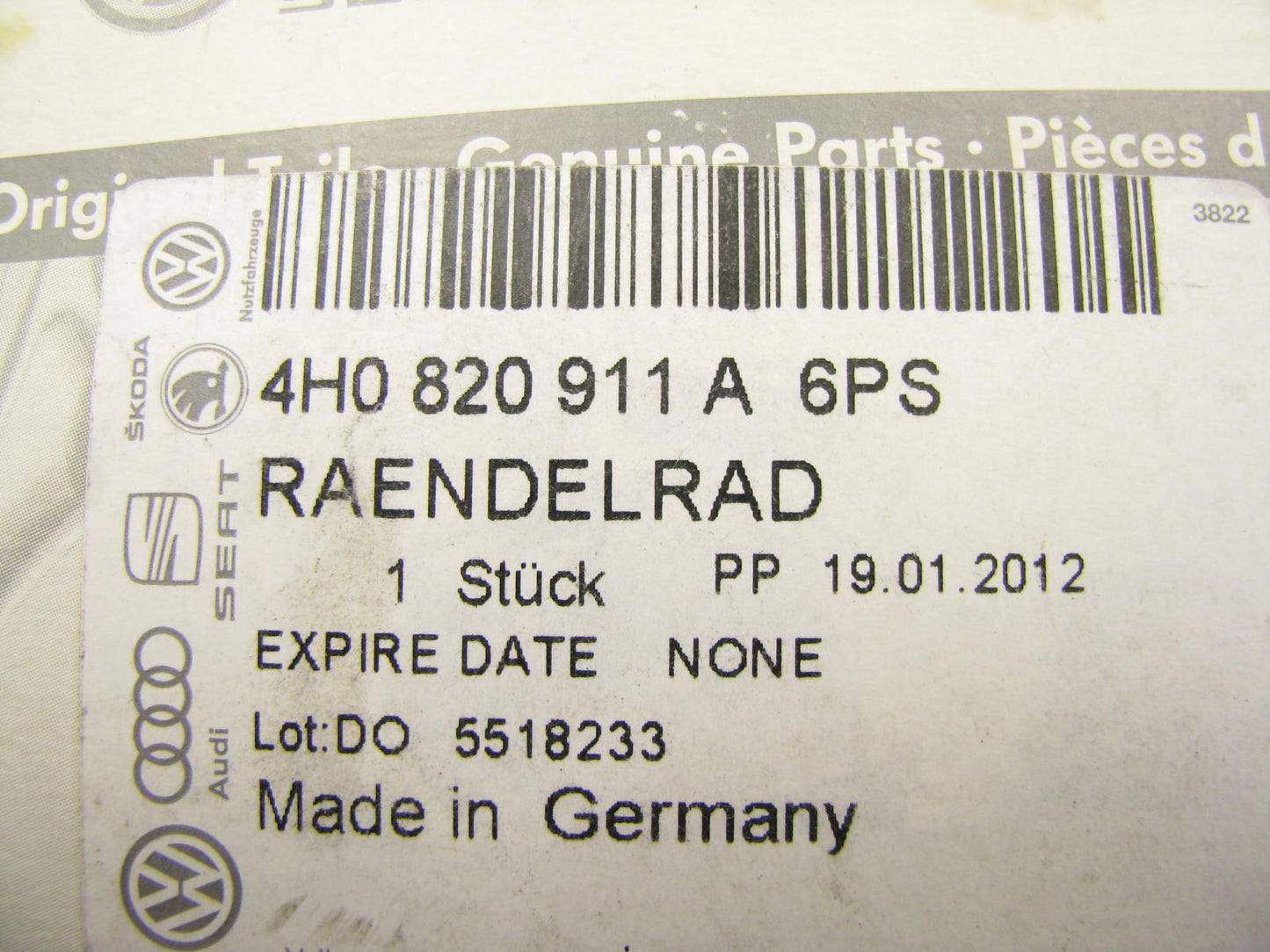 NEW - OEM VW Audi 4H0820911A6PS Instrument Panel Dash Adjuster 11-13 A8 Quattro