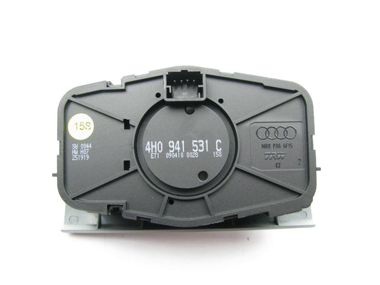 NEW - OEM Headlight Lamp Switch Crystal Silver 11-16 Audi A8 Quattro, 13-15 S8