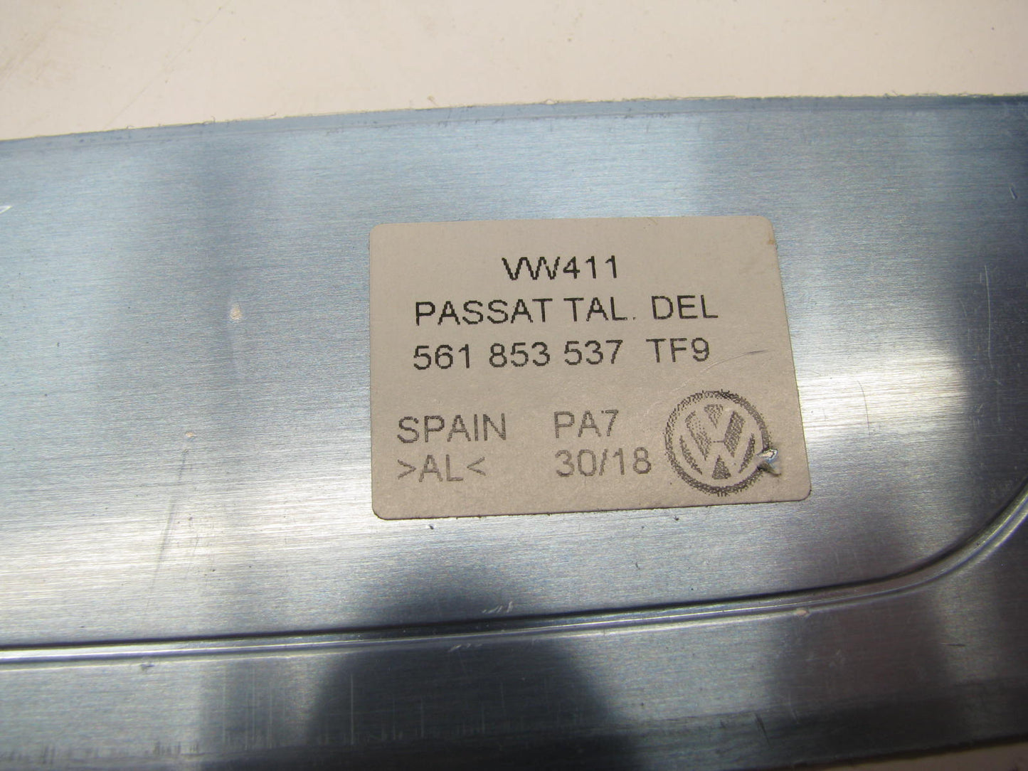 (2) NEW - OEM 561853537-TF9 Front Door Sill Plates For 2017-2021 VW Passat