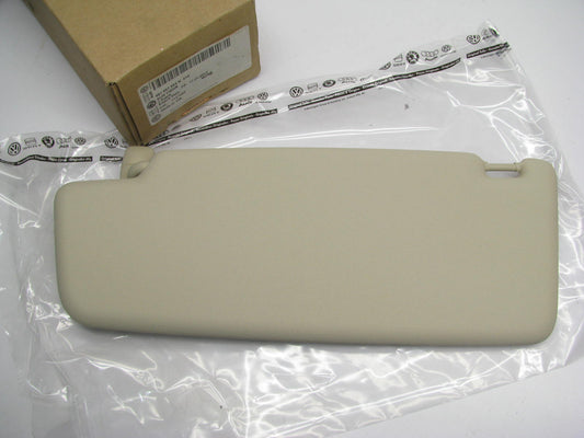 NEW - OEM Right Passenger Sunvisor, Tan - 2012-2016 VW Passat 561857552N-4T6