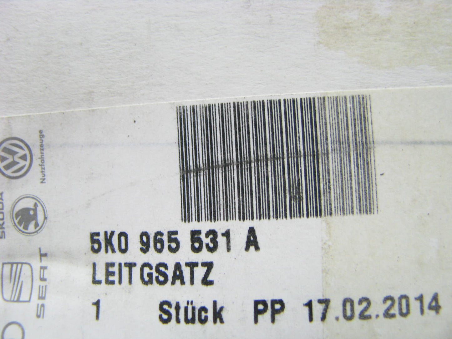 NEW - OEM VW Audi 5K0965531A Engine Block Heater Wiring Harness