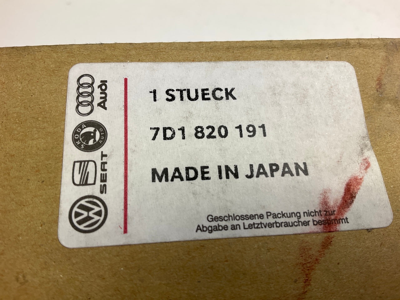 NEW OEM VW 7D1820191 A/C Receiver Drier - 1993-1994 Corrado VR6 2.8L V6