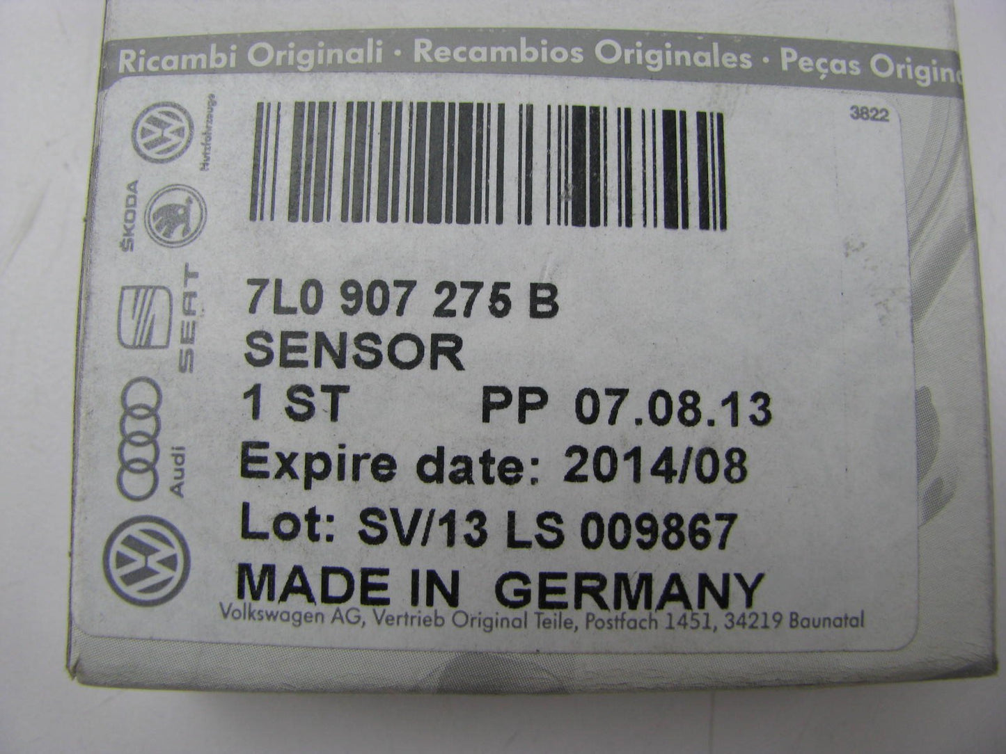 NEW - OEM 7L0907275B TPMS Tire Pressure Monitor Sensor 2004-2007 VW Touareg
