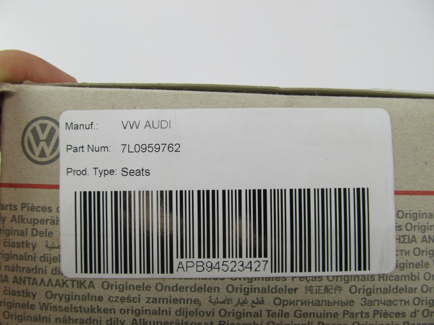 NEW - OEM VW Audi 7L0959762 Right Power Seat Rake Motor