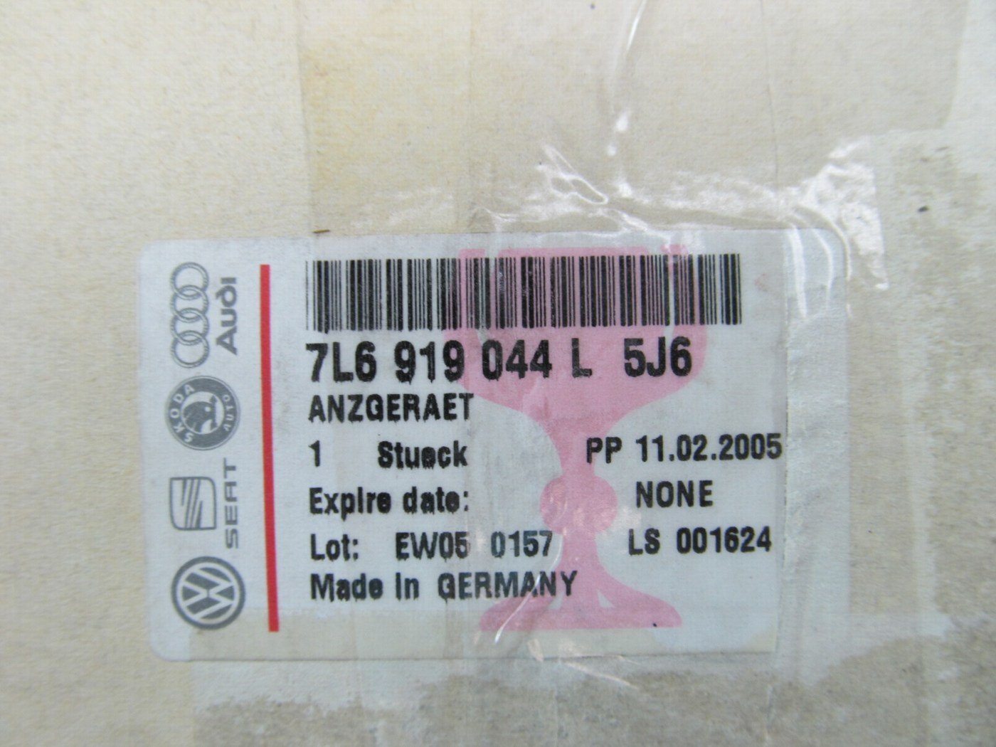 New OEM Information Info. Display Gauge Screen GRAY 04-07 Touareg 7L6919044L5J6