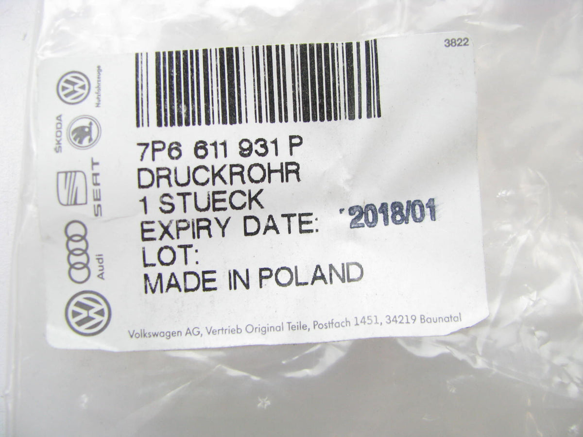 NEW - OEM VW Audi 7P6611931P Brake Booster Vacuum Tube Pipe 2011-2012 Touareg