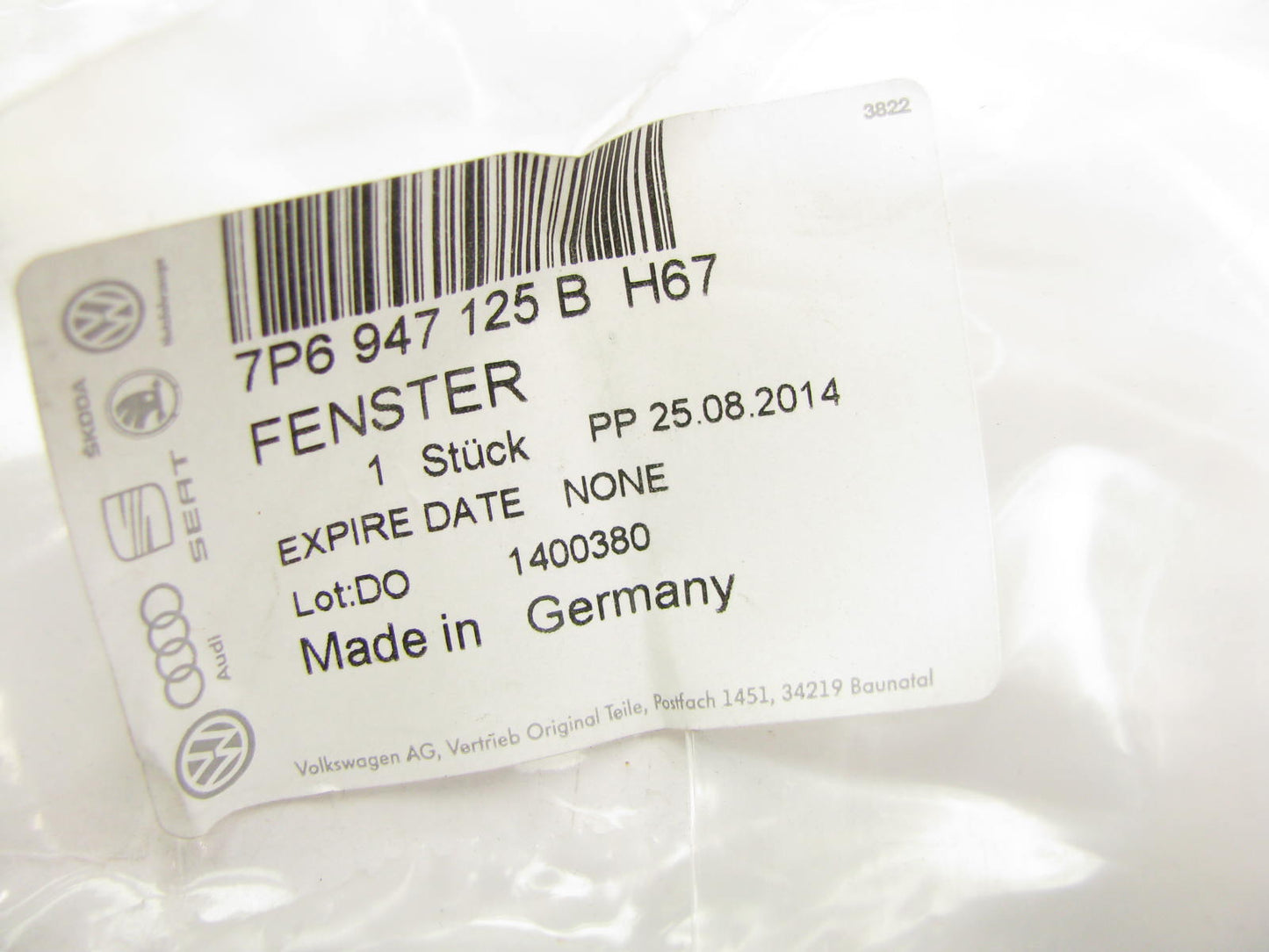 NEW - OEM Audi 7P6947125B H67 Console Map Lamp Lens For 2015-2017 Touareg