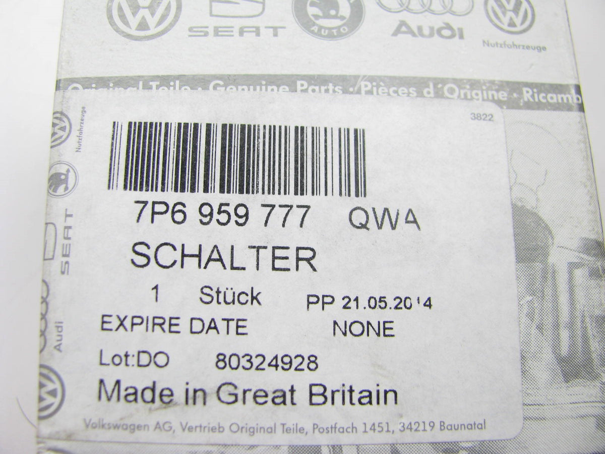 NEW - OEM 7P6959777QWA Front Seat Lumbar Adjust Switch For 2012-2017 VW Touareg