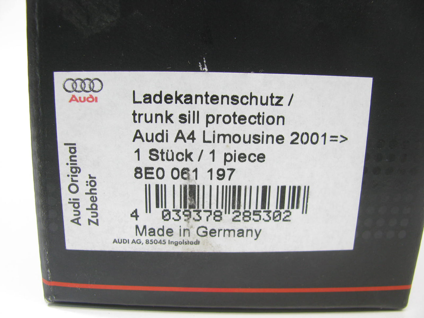 NEW - OEM VW Audi 8E0061197 Loading Sill Protective Sheet 2002-2005 A4 & S4