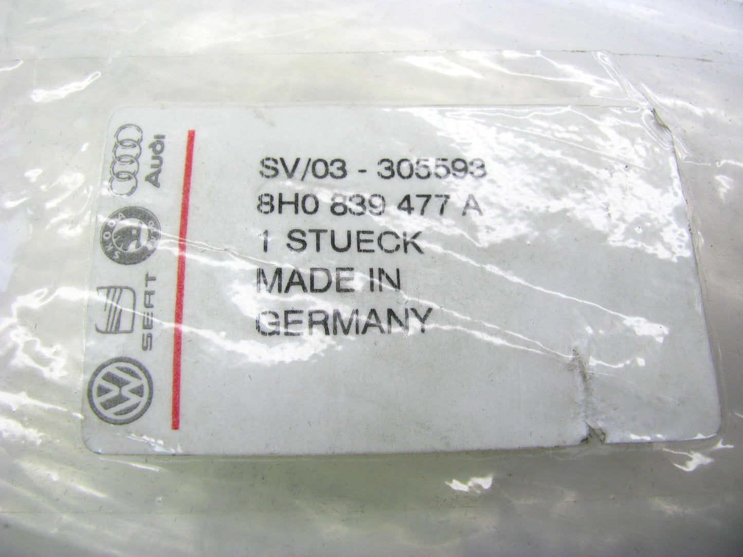 New Rear Left Drivers Side Door Weatherstrip Belt Seal Trim OEM Audi 8H0839477A