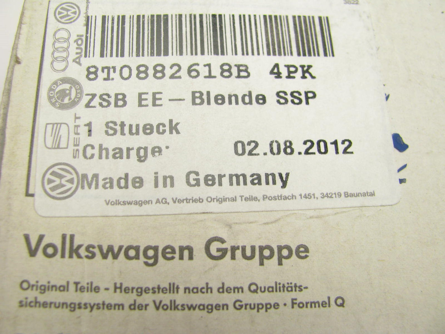 NEW - OEM VW Audi 8T0882618B4PK FRONT RIGHT Seat Back Release Handle 2013-15 RS5