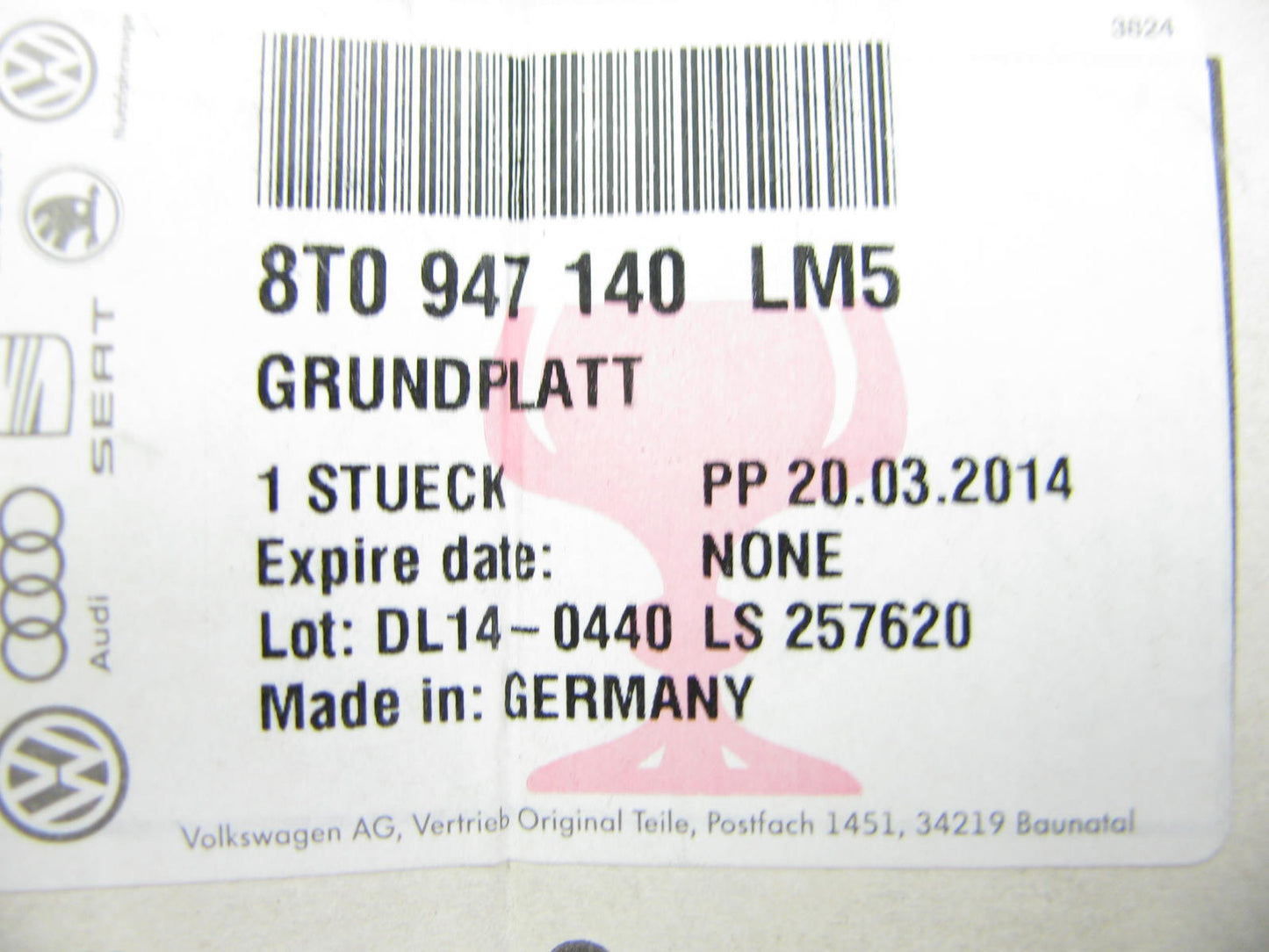 NEW - OEM VW Audi 8T0947140LM5 Interior Map Dome Light