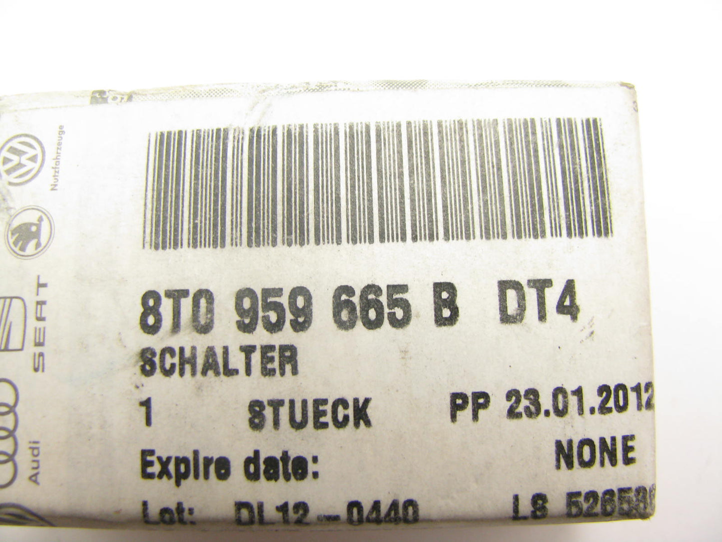 NEW GENUINE OEM Vw Audi 8T0959665BDT4 LEFT Seat Track Memory Switch Gray