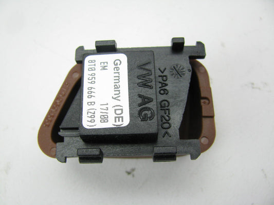 NEW - OEM Front Right Side Power Seat Memory Switch BROWN For Audi 8T0959666BZ99