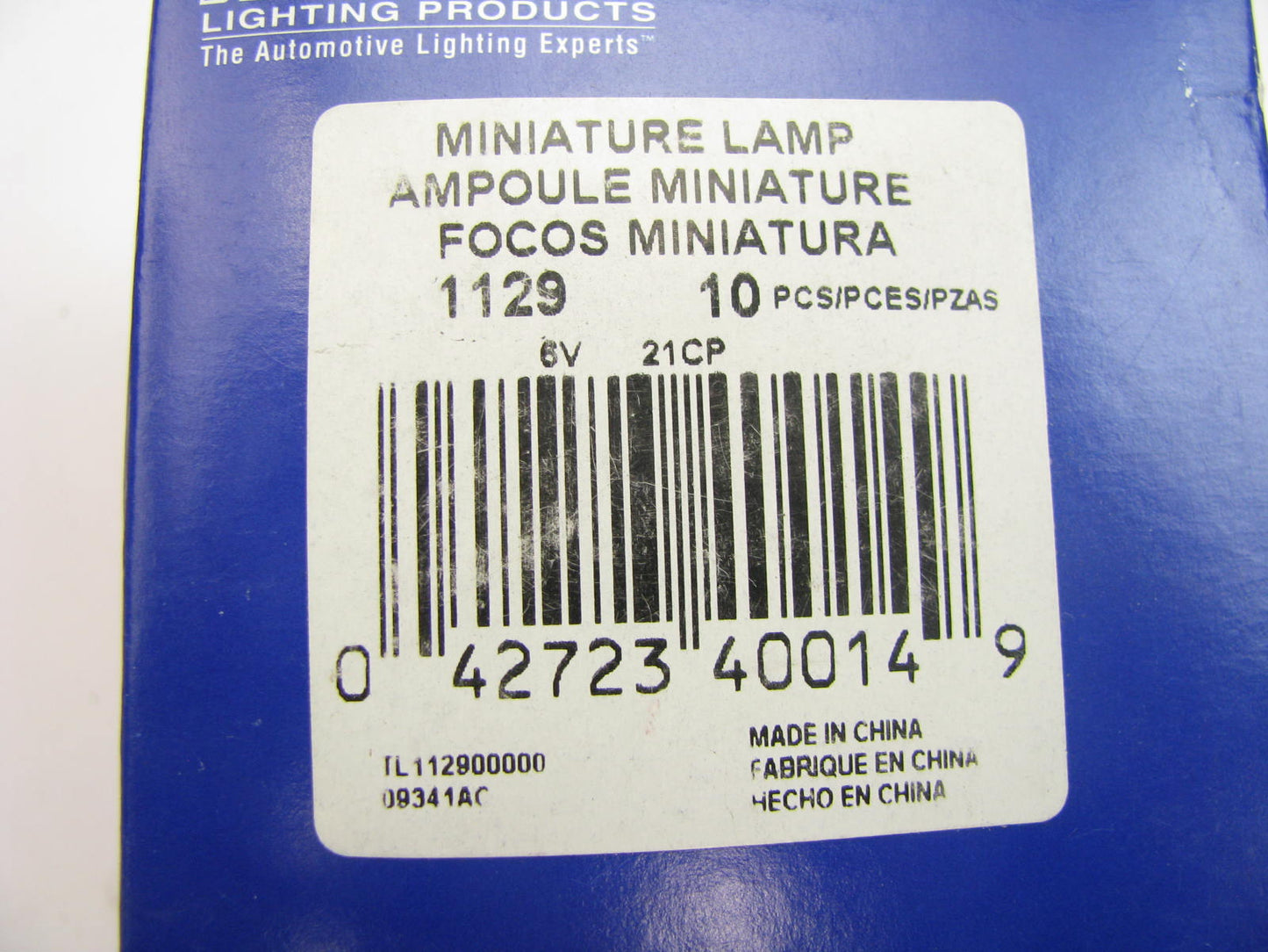 (10) Wagner 1129 Miniature Light Bulb - Single Contact Bayonet S-8