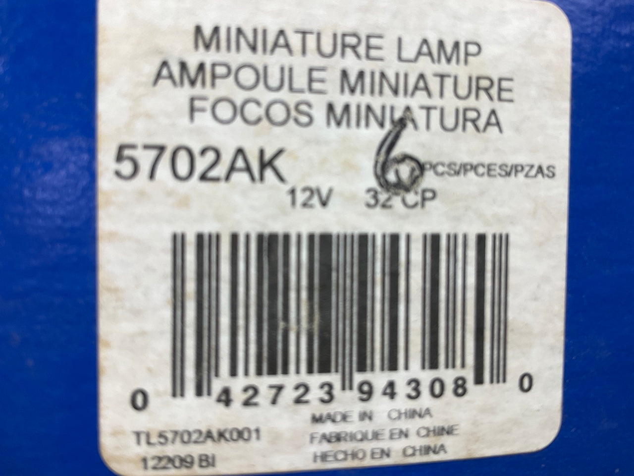 (6) Wagner 5702AK Amber Turn Signal Lamp Light Bulb GT8 12V