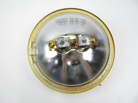 Wagner 7414Y Sealed Beam Yellow Headlamp Headlight Bulb PAR36 4-1/2'' 12V
