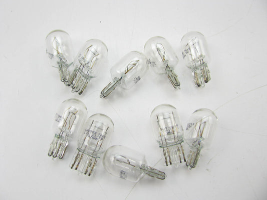 (10) Wagner 7443 Miniature Light Bulb - Double Contact Wedge T-6 3/4