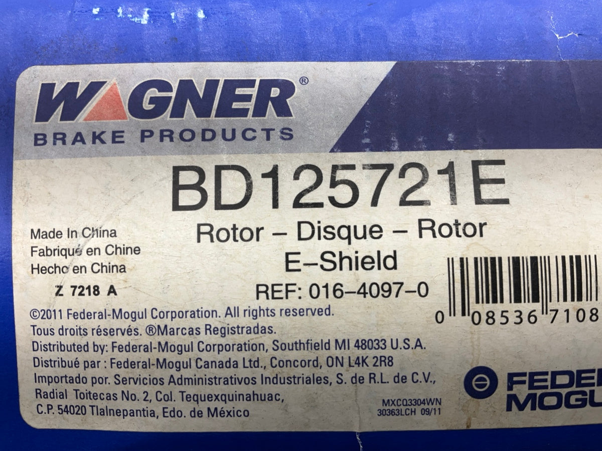 Wagner BD125721E Front Disc Brake Rotor