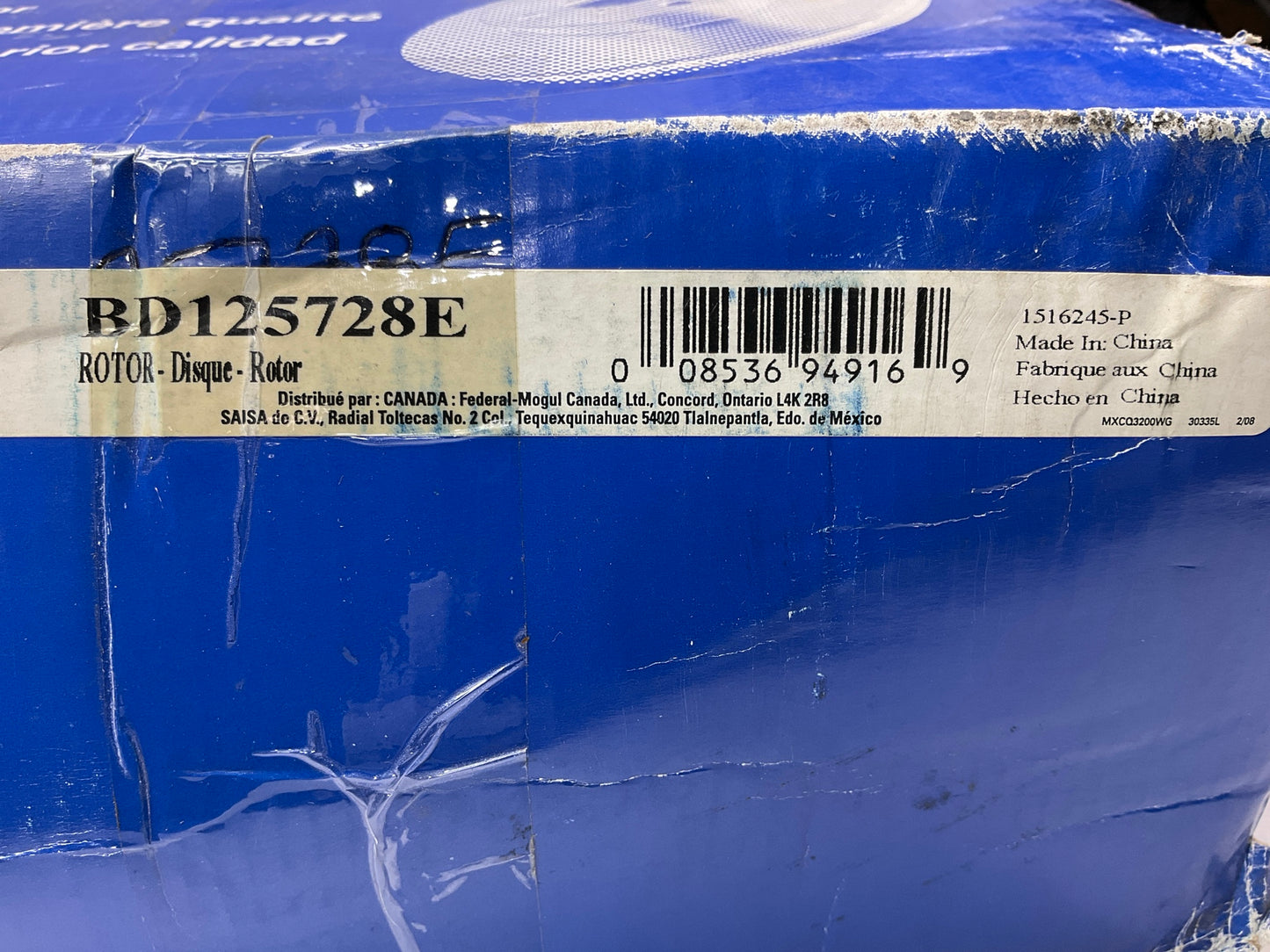 Wagner BD125728E Front Disc Brake Rotor And Hub Assembly