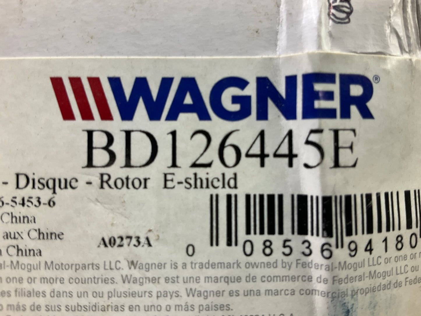 Wagner BD126445E Front Brake Rotor For 2007-11 Dodge Nitro, 2008-12 Liberty
