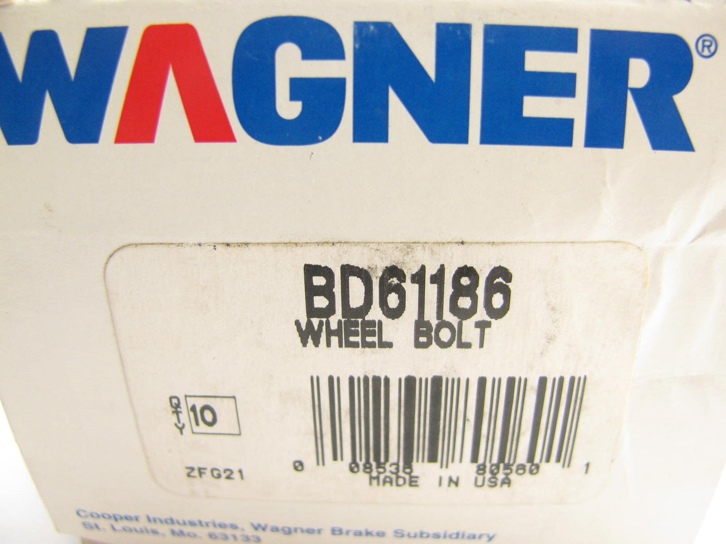 (10) Wagner BD61186 Wheel Lug Studs - Front / Rear