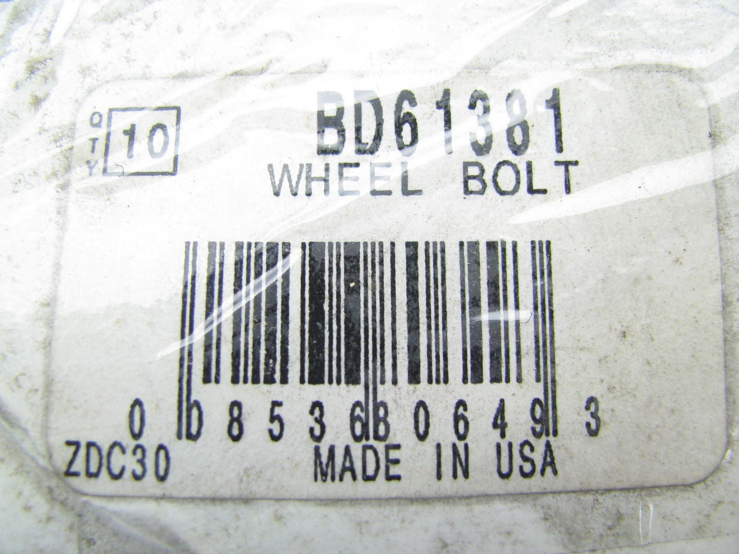(10 Pcs) Wagner BD61381 Front Wheel Lug Stud Bolts