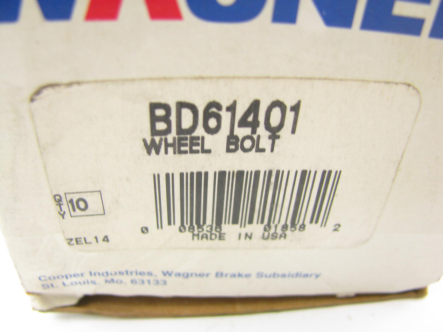 (10) Wagner BD61401 Wheel Lug Studs