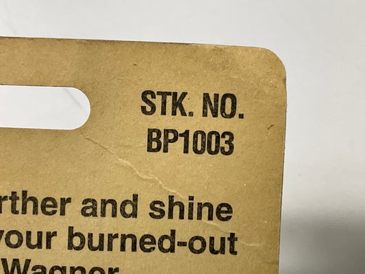 Wagner BP1003 Dome, Map, Trunk Light Lamp Bulb, #1003 - 2 PACK