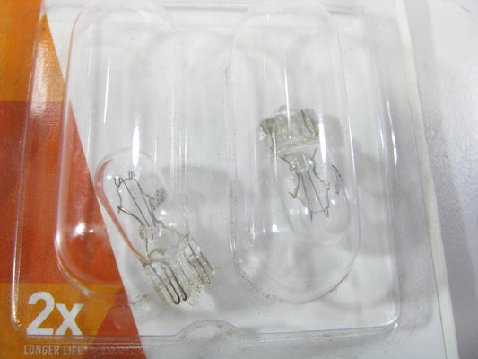 (2) Wagner BP168NALL Long Life Wedge Minature Lamp Light Bulb