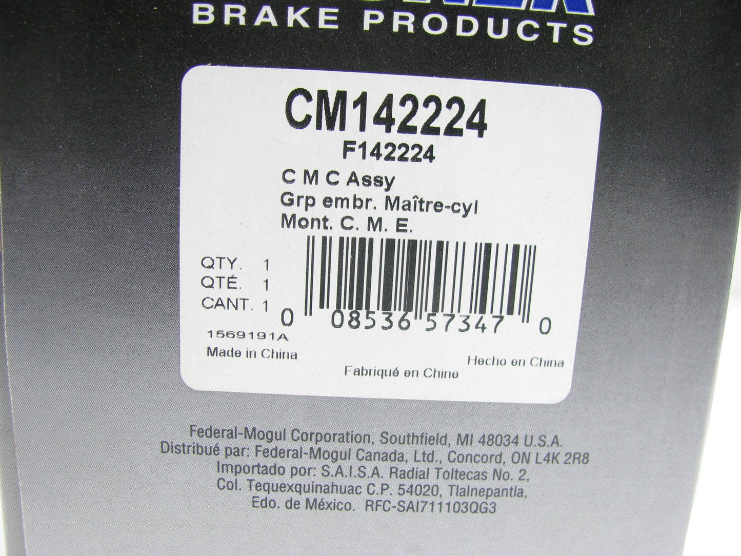 Wagner CM142224 Clutch Master Cylinder
