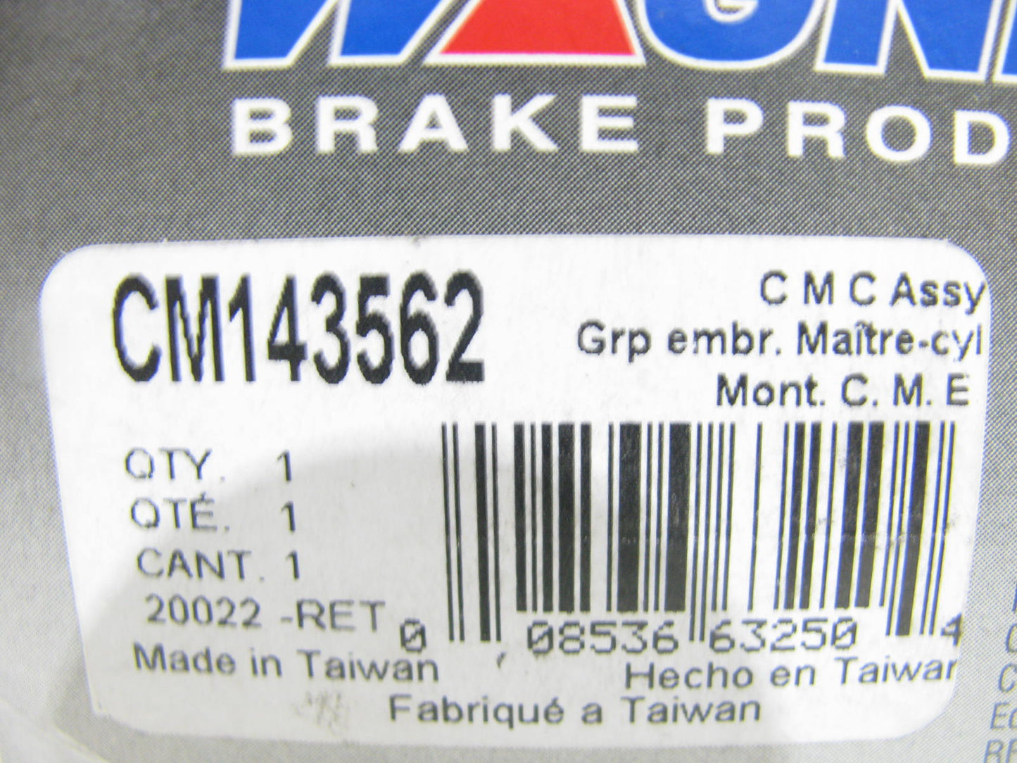 Wagner CM143562 Clutch Master Cylinder For 2009-2013 Mazda 6