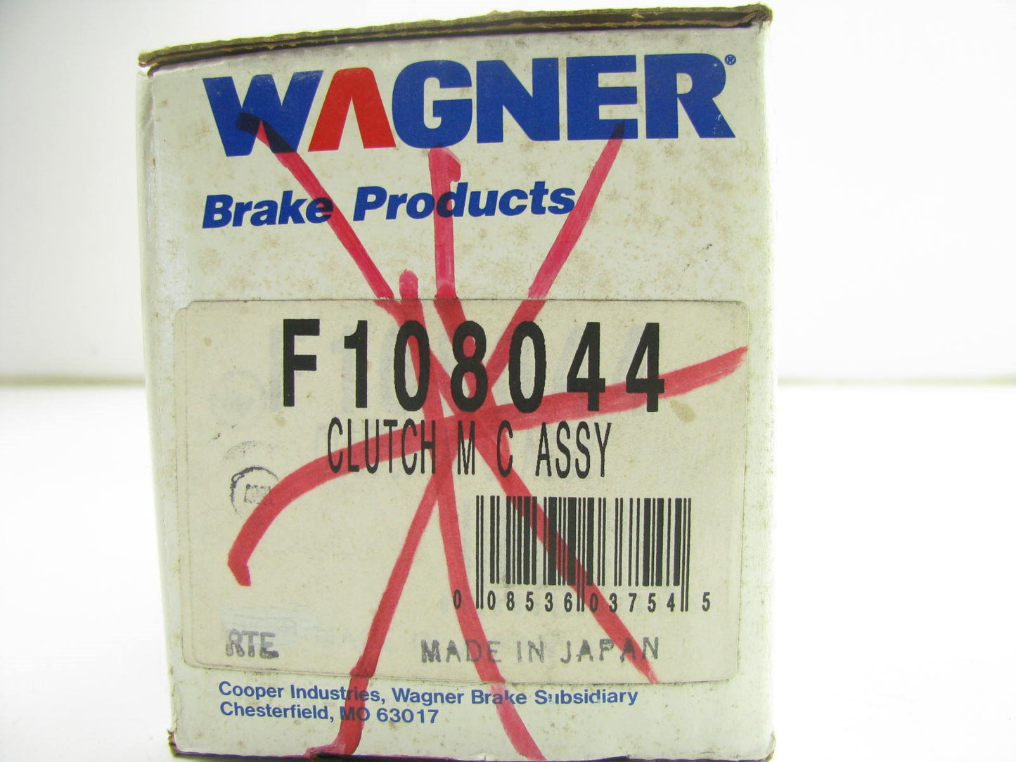 Wagner F108044 Clutch Master Cylinder 1983-1986 Toyota Pickup - 1/2 Ton 5/8 Bore