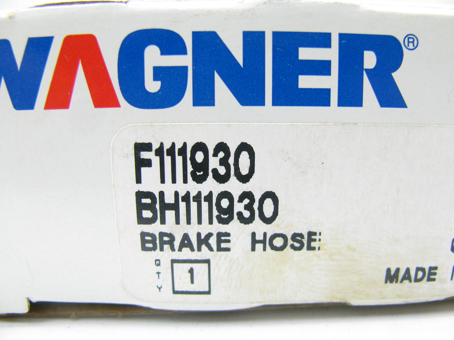 Wagner F111930 Brake Hydraulic Hose - Front Left / Right