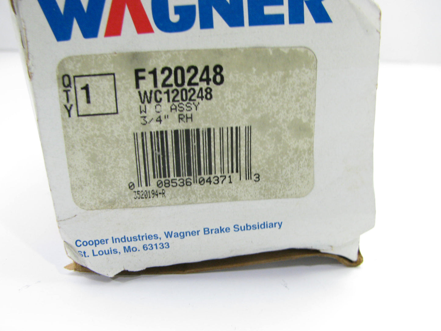Wagner F120248 Drum Brake Wheel Cylinder - Rear Right