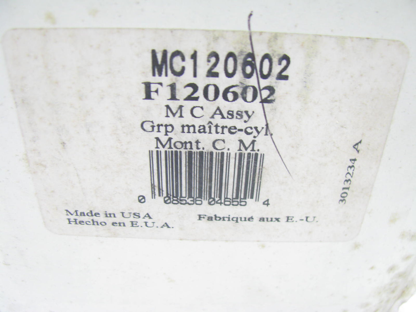 Wagner F120602-WOCAP Brake Master Cylinder W/O Reservoir Cap