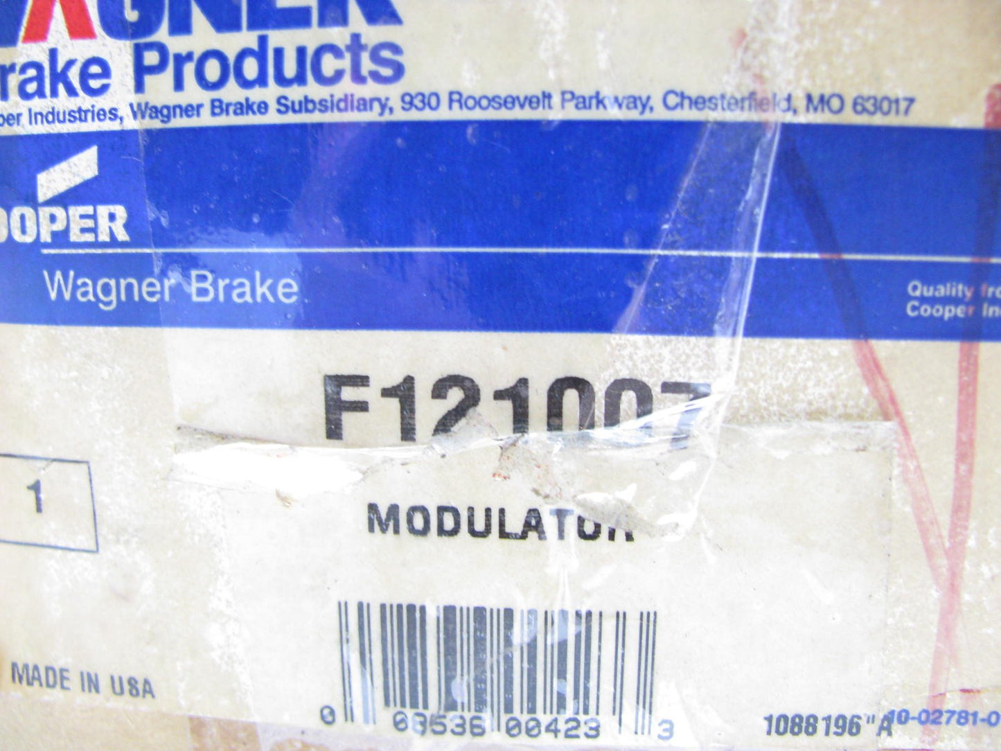 Wagner F121007 ABS System Brake Pump Modulator (Proportioning Valve Solenoid)