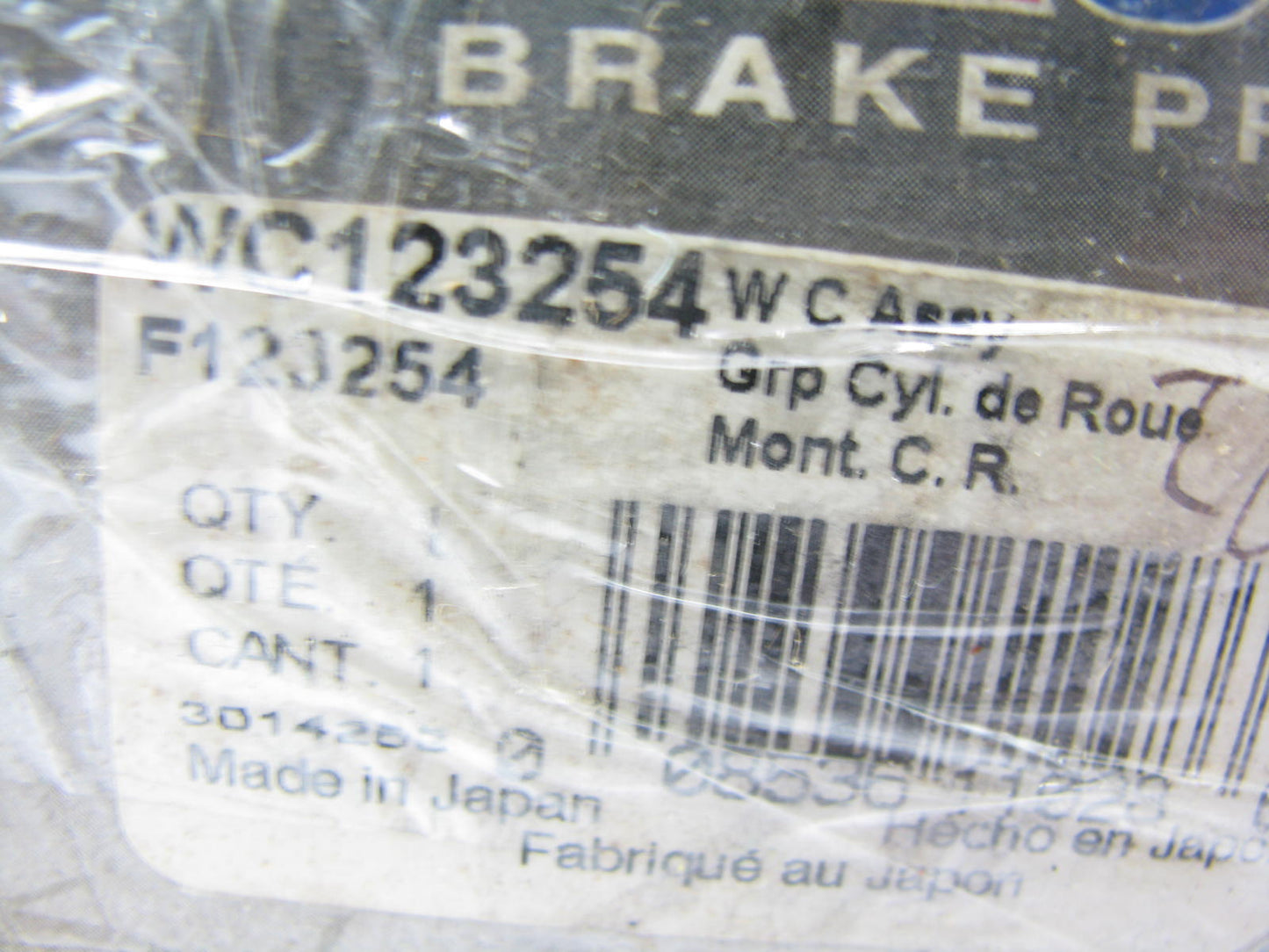 Wagner F123254 Drum Brake Wheel Cylinder - Rear Right