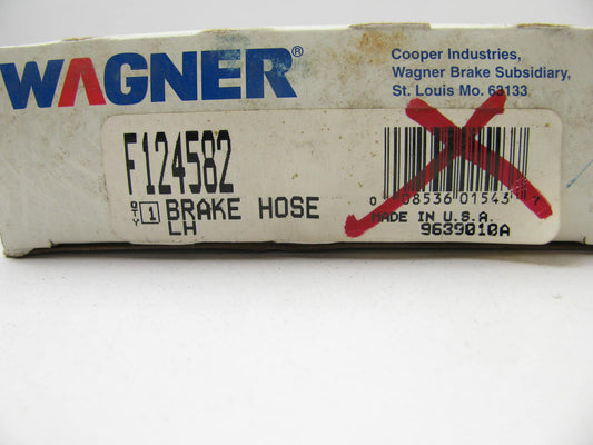 Wagner F124582 Front Left Brake Hydraulic Hose 1991-1992 Cherokee 1991 Comanche