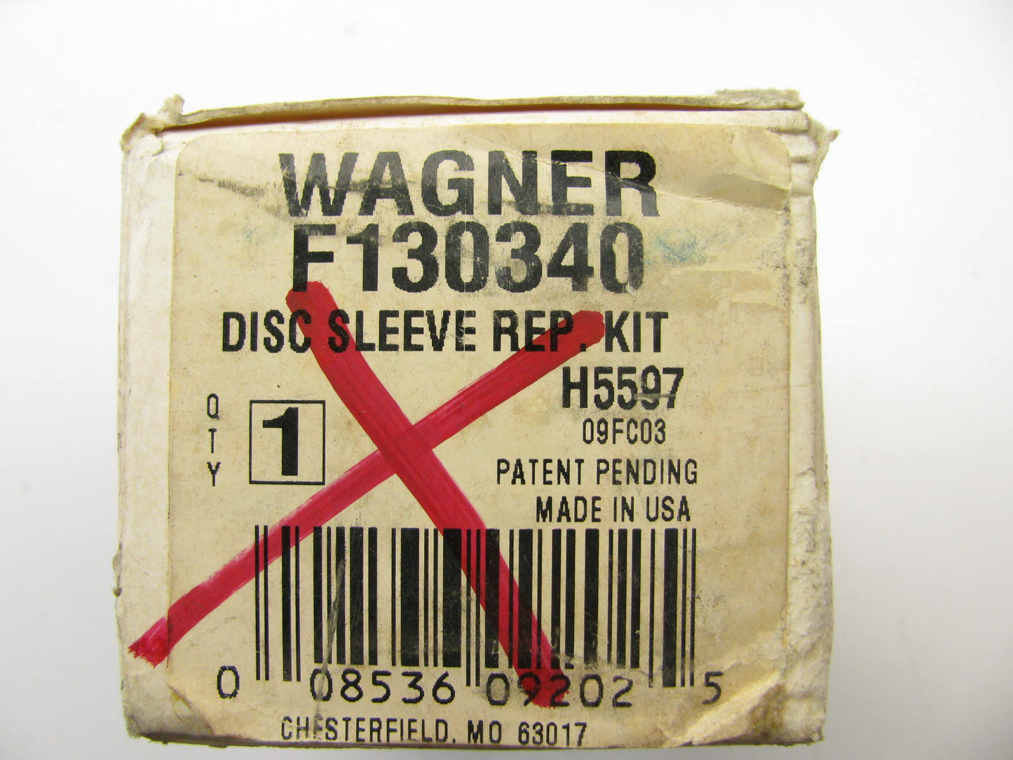 Wagner F130340 Disc Brake Caliper Sleeve Repair Kit - GM W-Body
